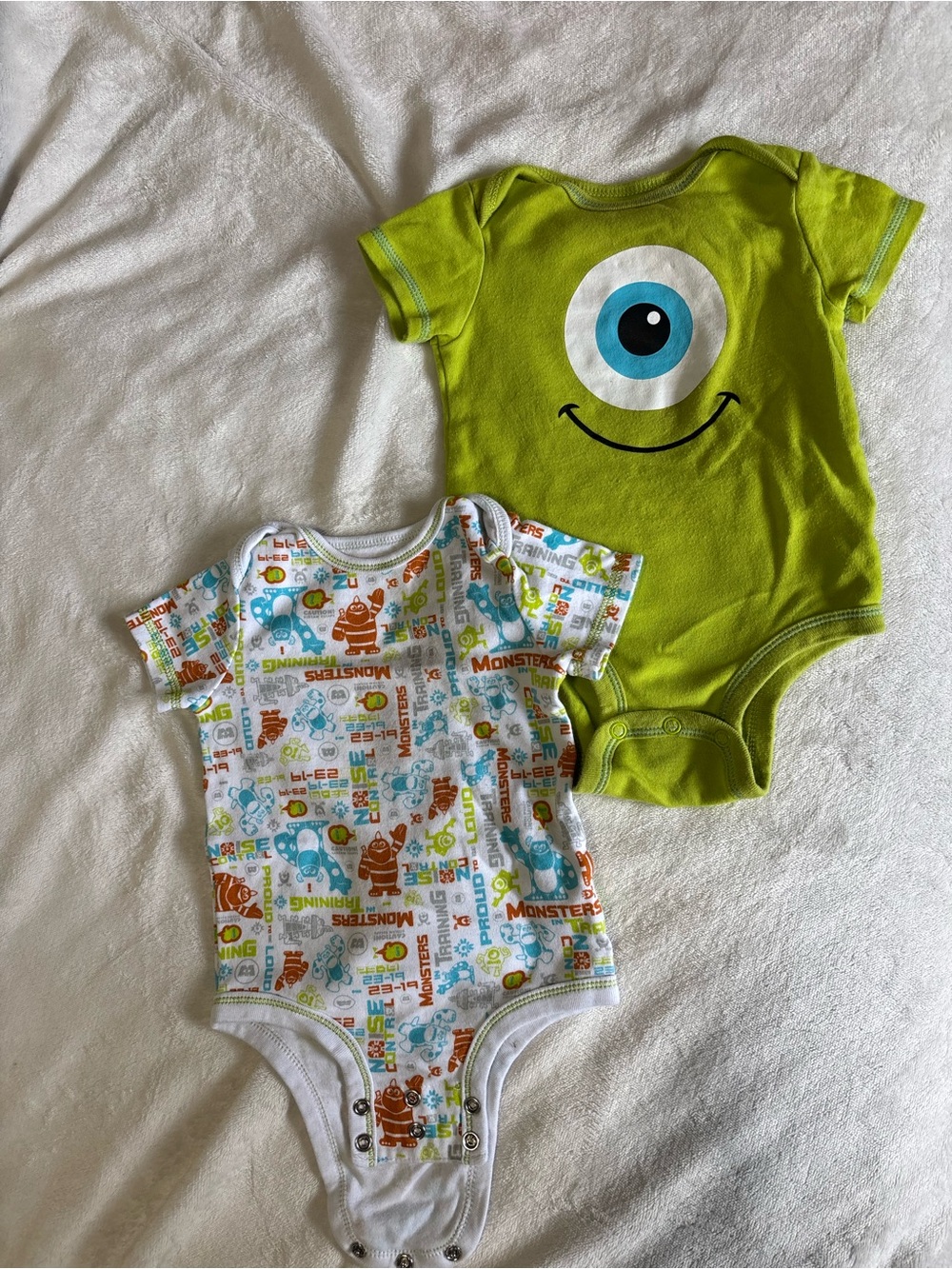 Disney Monsters Inc onesies set of two 9 months